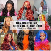 HD Transparent Body Wave Lace Front Wig - 30 Inch 360 Deep Part